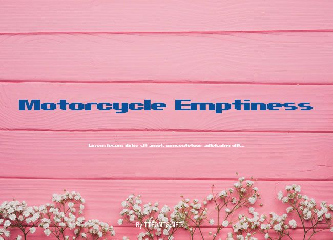 Motorcycle Emptiness example